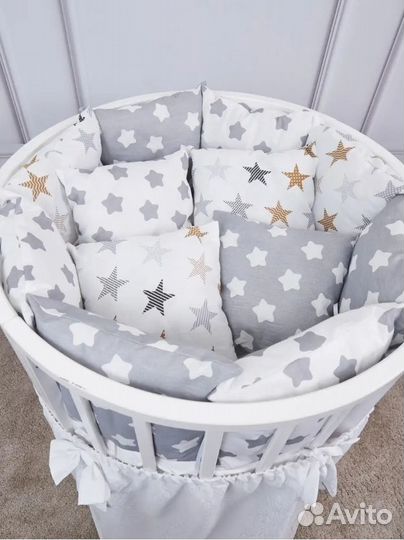 Бортики подушки в детскую кроватку