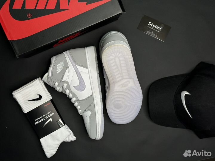 Кроссовки зимние Air Jordan 1 High 