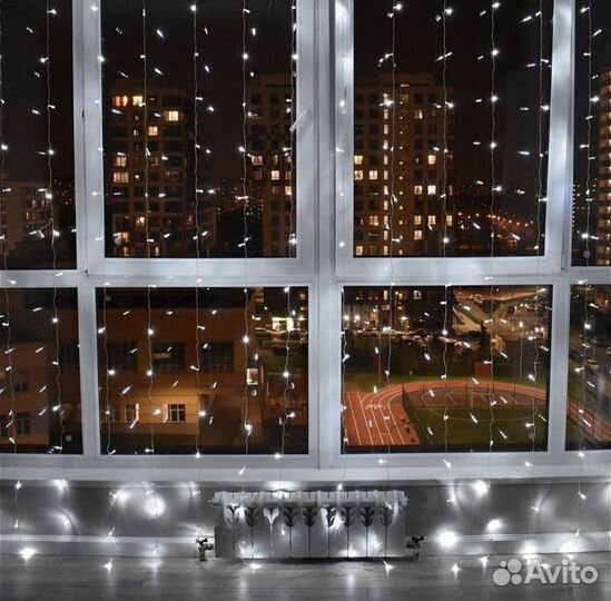 Гирлянда занавес (штора)