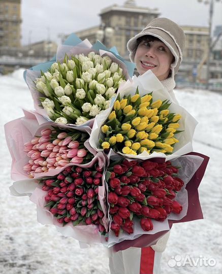 Тюльпаны Букет тюльпанов Цветы с доставкой