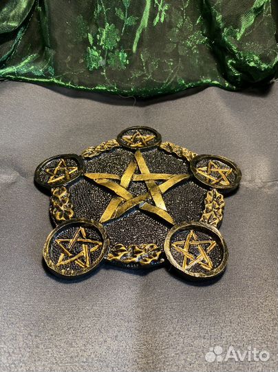 Алтарный ритуальный подсвечник Пентаграмма