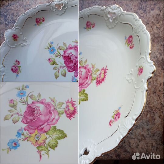 Блюдо старинное. Фарфор, Германия