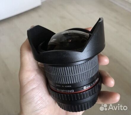 Объектив samyang 8mm canon