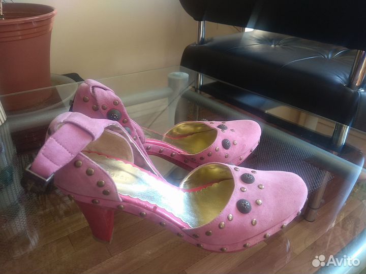 Туфли женские, натуральная замша, 38 р-р