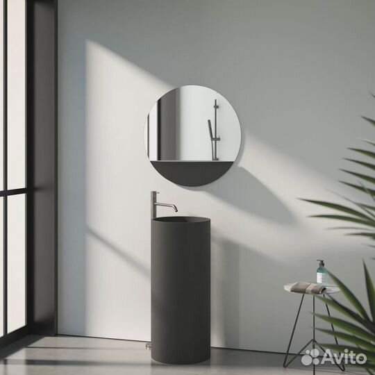 Зеркало круглое Evoform Shadow BY 0562 70 с полкой