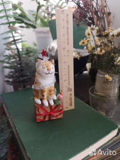 Ватные елочные игрушки 