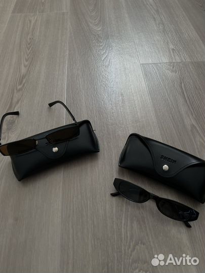 Солнцезащитные очки коричневые винтажные