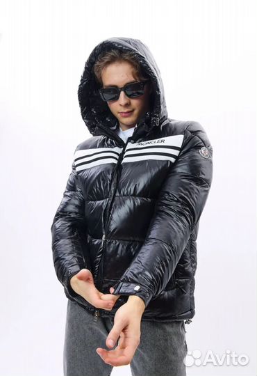 Куртка пуховик зимний утепленный глянцевый Moncler