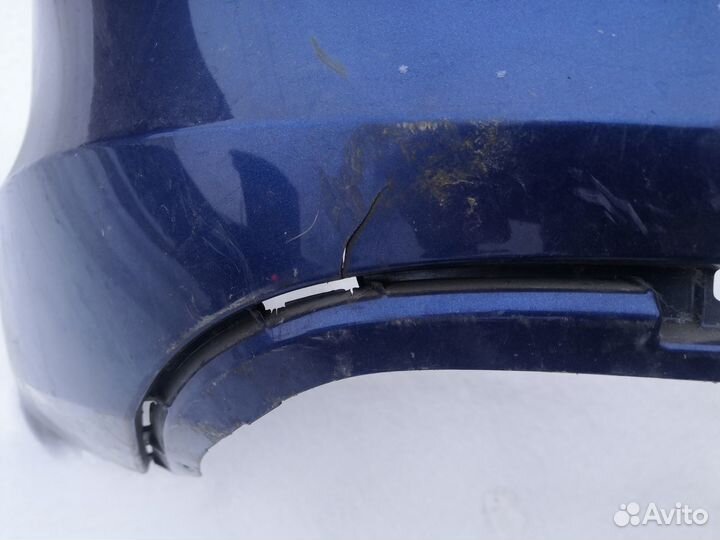 Задний бампер на skoda rapid