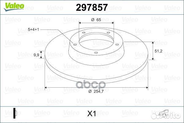 Диск тормозной зад прав/лев LCV skoda octav