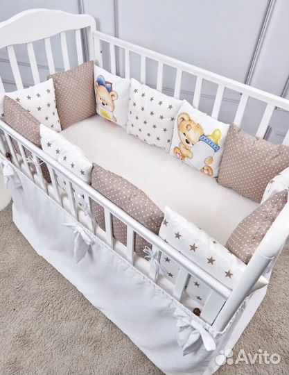 Бортики в детскую кроватку новые