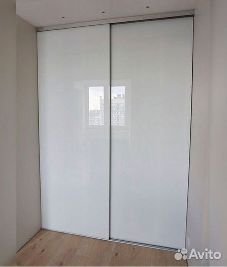 Двери-купе на заказ с стеклом шк-131