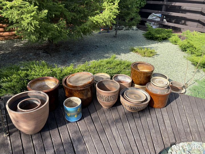 Цветочные горшки бу