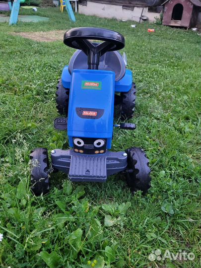 Синий трактор велосипед