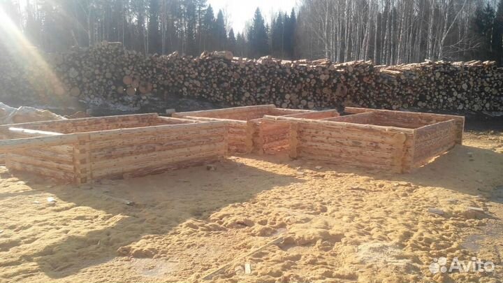 Сруб дома баня из зимнего леса с доставкой