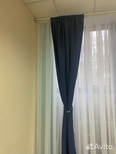 Шторы и тюль с карнизом