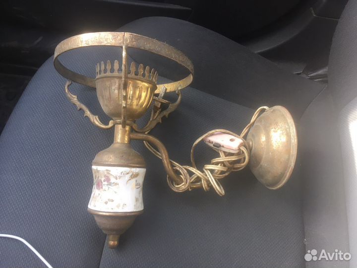 Настенный светильник, латунь