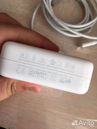 Блок питания Apple USB-C Type-C 67 w Macbook