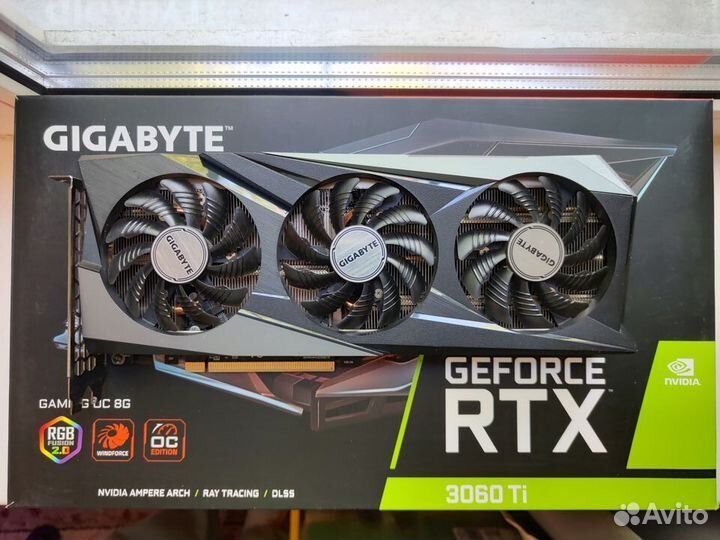 Видеокарта RTX 3060 ti gigabyte gaming oc(идеал)