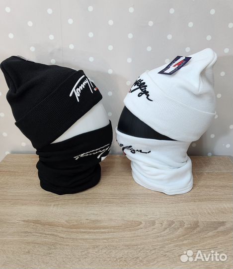 Комплект шапка и снуд tommy hilfiger