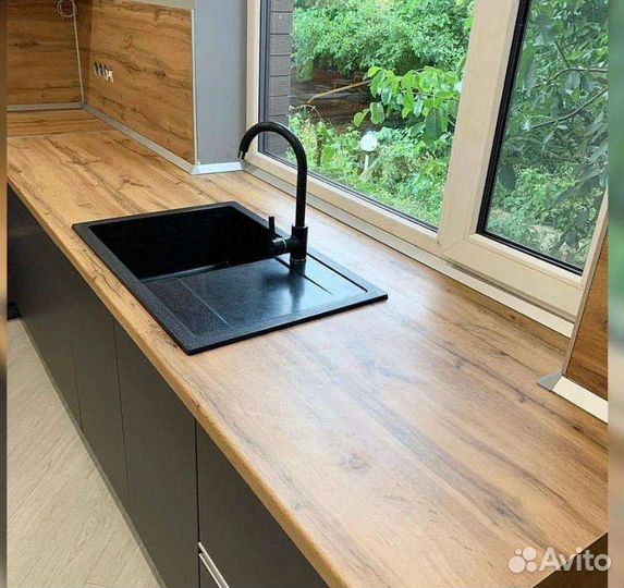 Замена столешницы и фасадов для кухни мебели