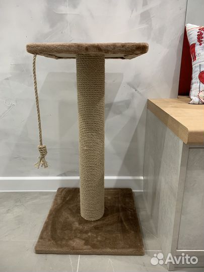 Когтеточка для кошек напольная столбик лежанка