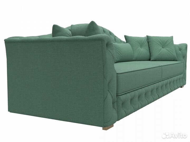 Диван прямой Артис, рогожка, амур зеленый. Москва