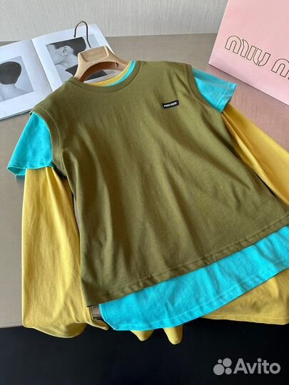 Майка топ лонг miu miu