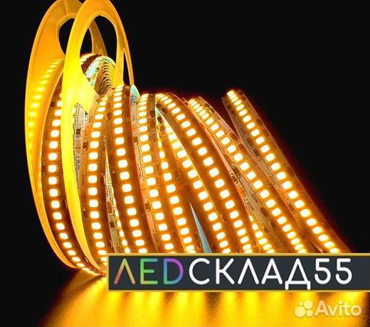 Светодиодная лента 2835-240led-24W теплый белый
