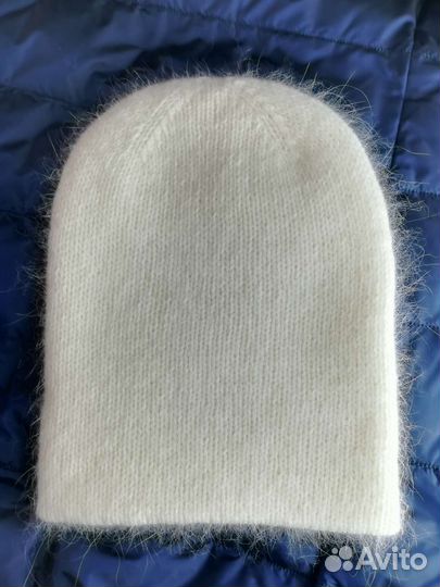 Шапка бини двойная из пуха норки