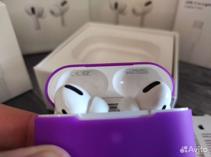 Airpods pro (2 провода, чехол, гарантия)