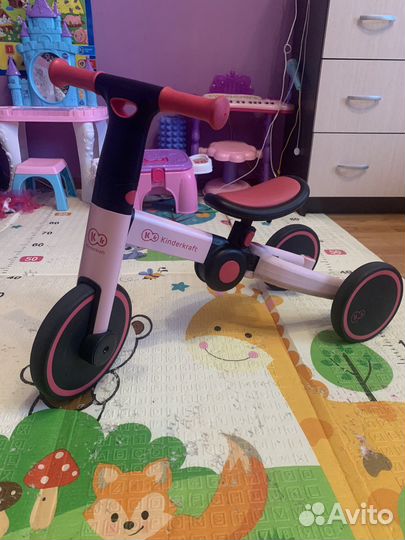 Велосипед-беговел kinderkraft candy pink
