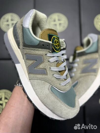 Кроссовки new balance 574 stone island