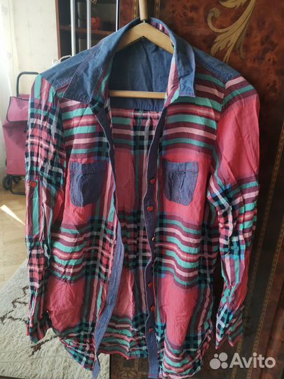 Рубашка хлопок женская удлинённая