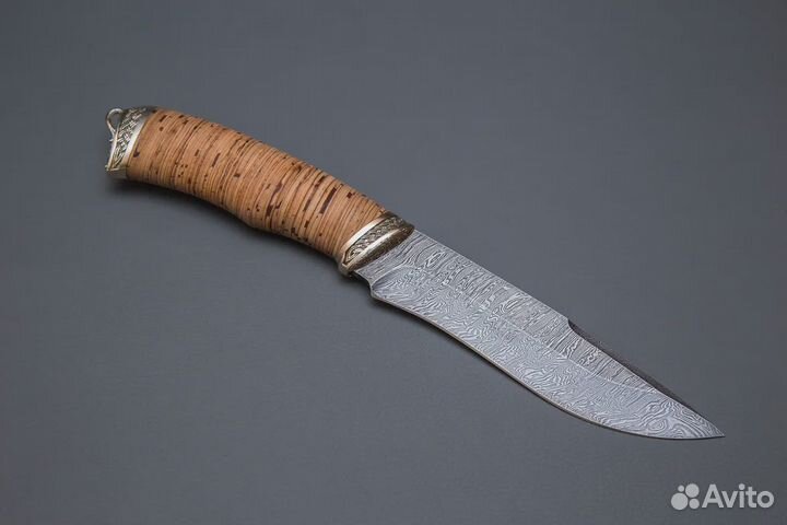 Нож Беркут Сёмин из дамасской стали