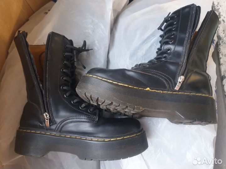 Ботинки женские высокие 37