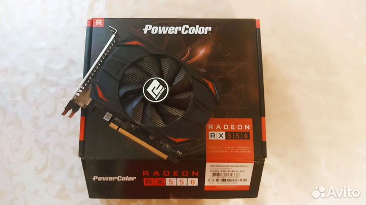 Видеокарта PowerColor RX550 4GB (с доставкой)