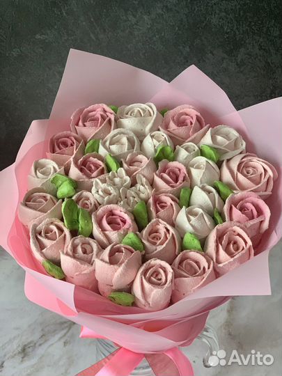 Зефирные цветы.Букеты из зефира