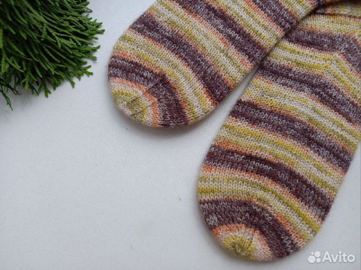 Носки шерстяные вязаные женские