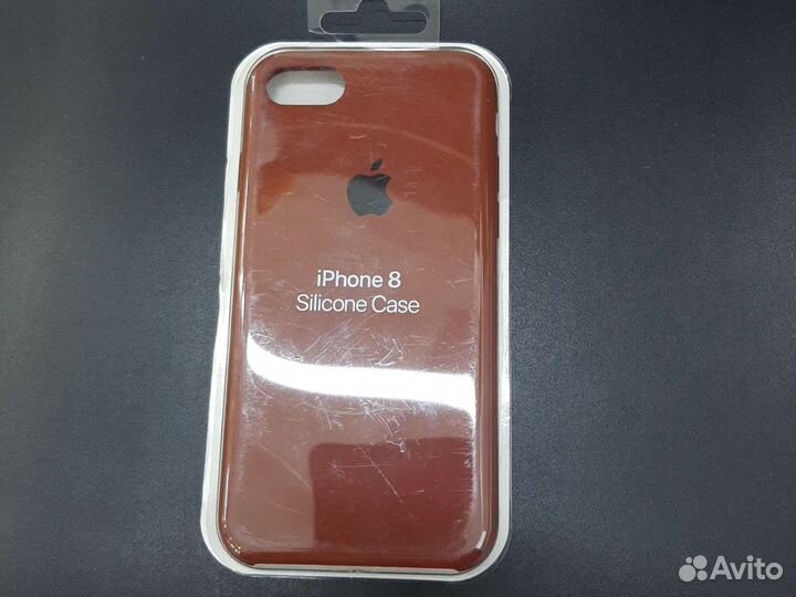 Силиконовый чехол на iPhone 7/8/se2020 коричневый