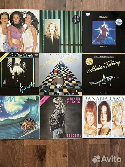 Виниловые пластинки из Европы поп, диско оригиналы