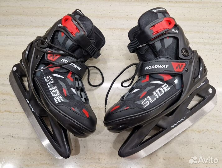 Коньки раздвижные nordway, р.31-36