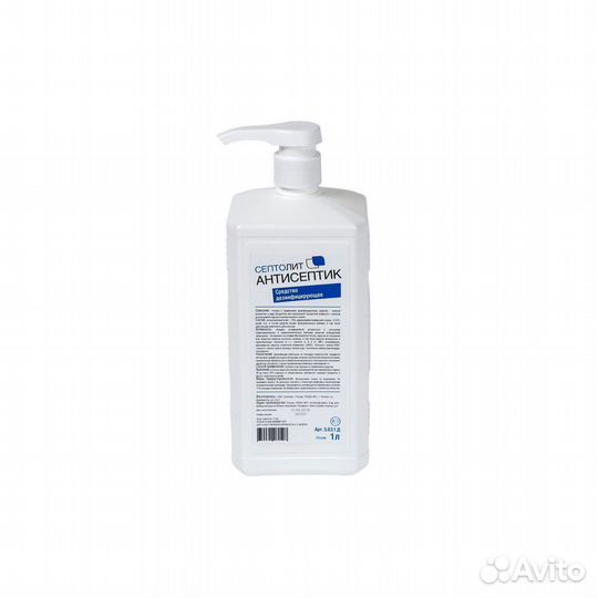 603-398 Антисептик Септолит с дозатором (гель) 1л