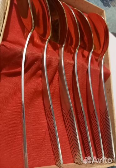 Набор чайных мельхиоровых ложек СССР