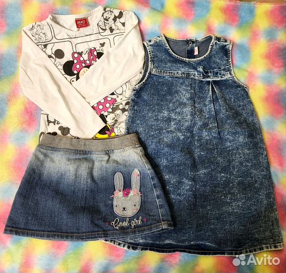 Пакет вещей на девочку + книги