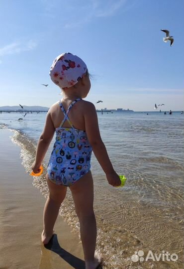 14 вещей для пляжа на девочку 2-4г. (90-100см)