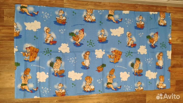 Полотенце банное вафельное