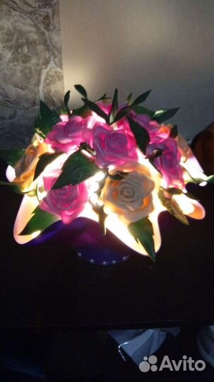 Цветы из изолона, светильники