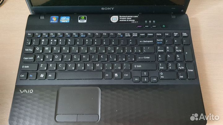 Ноутбук sony vaio 71812v