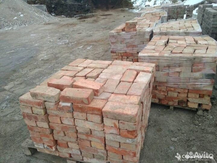 Кирпич облицовочный б/у